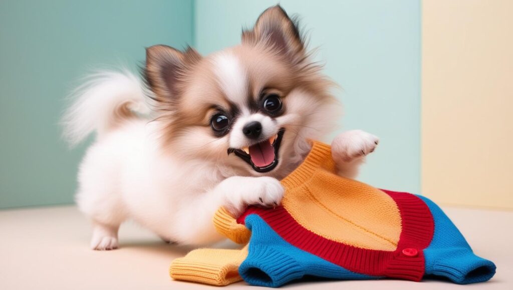 服を嫌がる子犬のトラブル対策